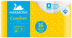 Toaletní papír Harmony COMFORT 2-vrstvý 16ks bílý foto